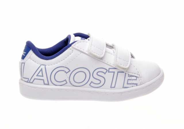 DEPORTIVO LACOSTE NIÑO DE PIEL CON VELCRO